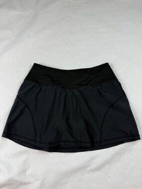 Zella Black Soft Ruffle Back Tennis Skort Size XS